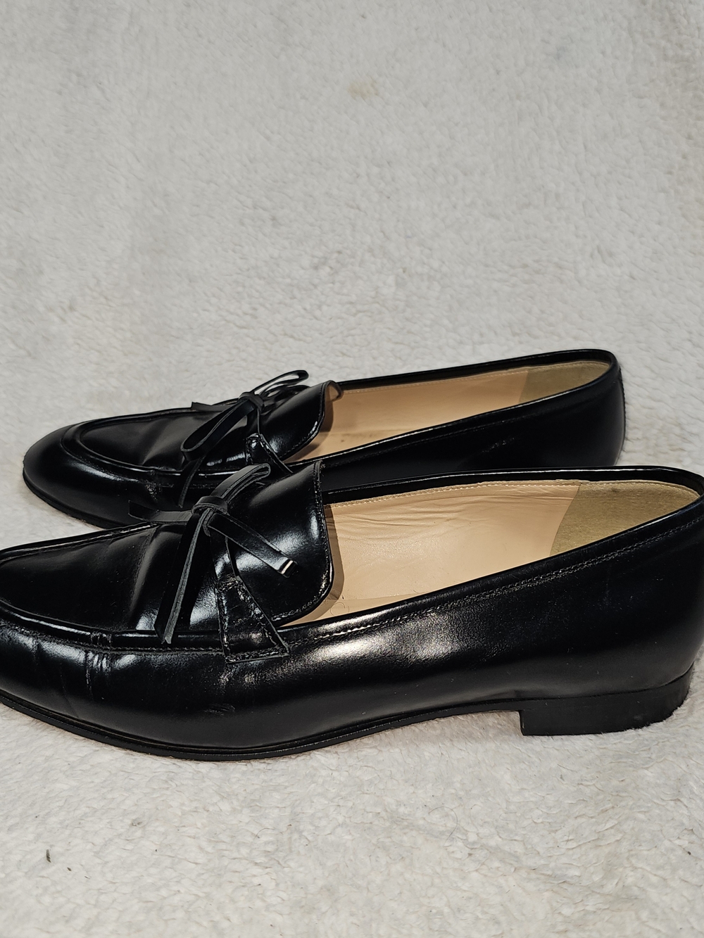 J. Crew Womens Black Patent Leather Academy Penny Loafers Slip On Size 8.5. - Picture 2 of 16